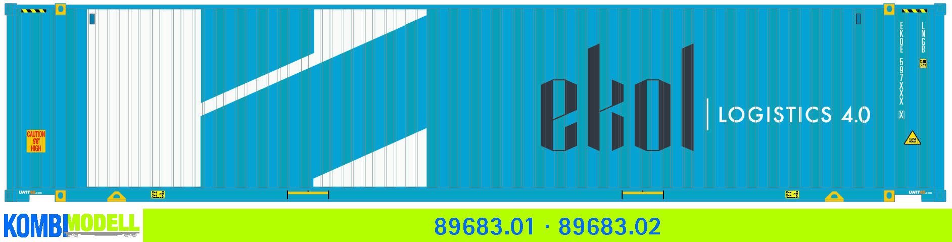 Kombimodell 89683.02 WB-A /Ct 45' (Euro) EKOL" (neues Logo) hellblau" 